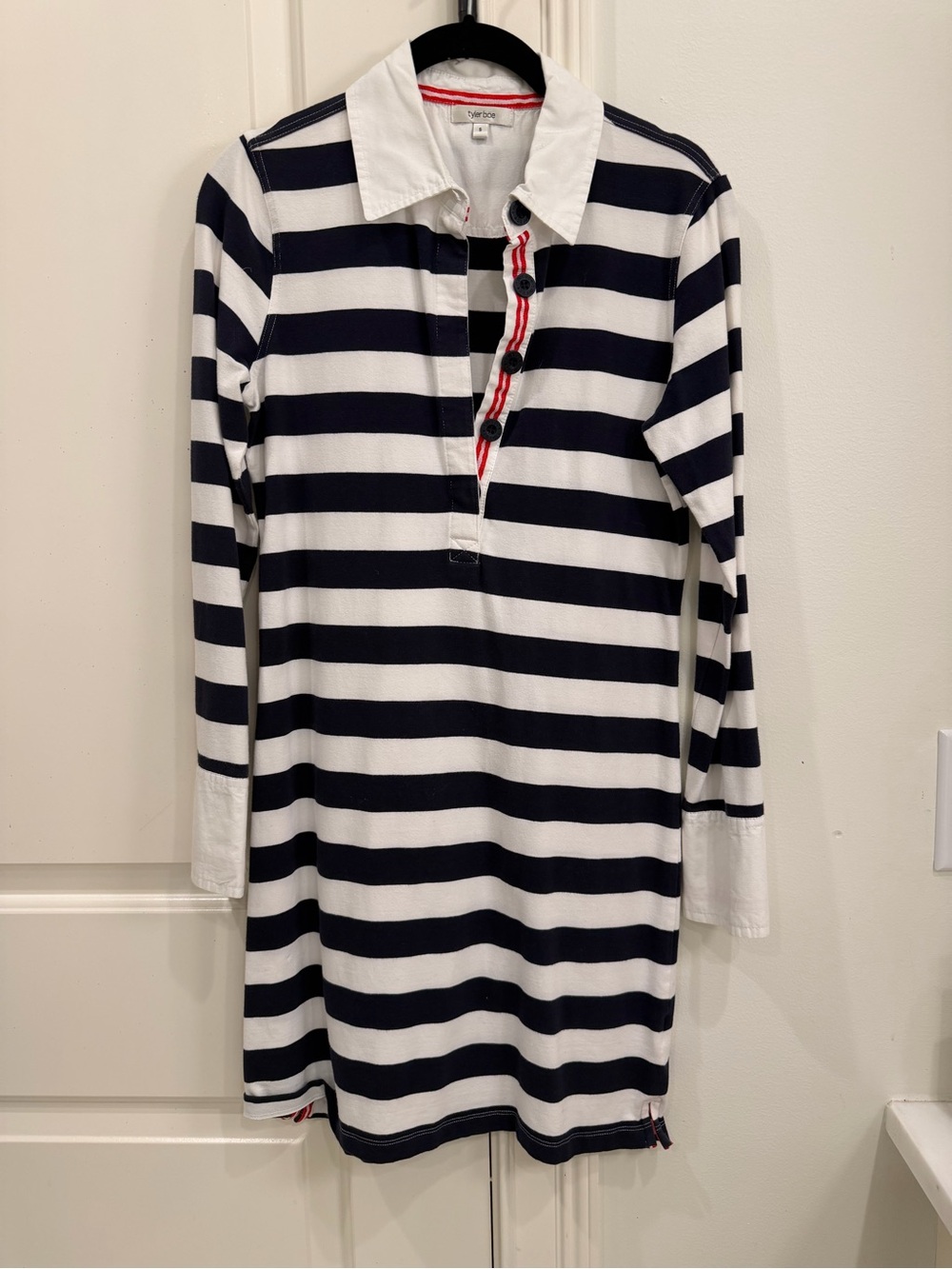 Tyler Bo Navy & White Striped Dress